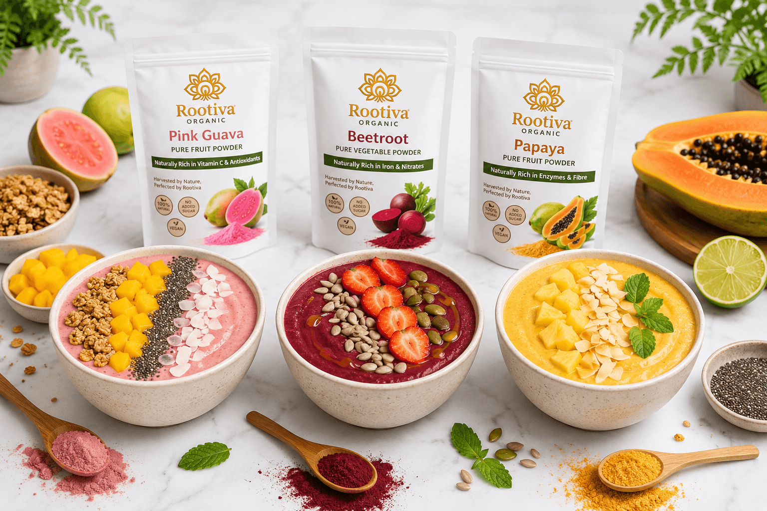 How to Make a Fruit Powder Smoothie Bowl: 3 Recipes